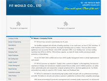 Tablet Screenshot of fit-mould.com